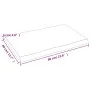 Tischplatte aus behandeltem Holz mit naturbrauner Kante 60x40x(2-4) cm von vidaXL, Tischplatten - Ref: Foro24-363930, Preis: ...