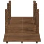 Garden bridge with chains solid fir wood 150x67x56cm by vidaXL, garden bridges - Ref: Foro24-363358, Price: 138,86 €, Discoun...