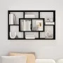 Schwarzes Wandregal aus Sperrholz, 85 x 16 x 52,5 cm von vidaXL, Regale und Regale - Ref: Foro24-801419, Preis: 36,70 €, Raba...