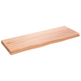 Wandregal aus hellbraun behandeltem Eichenholz, 80x30x(2-4) cm von vidaXL, Regale und Regale - Ref: Foro24-363663, Preis: 71,...