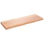 Light brown treated oak wood wall shelf 80x30x(2-4) cm by vidaXL, Shelves and shelves - Ref: Foro24-363663, Price: 69,24 €, D...
