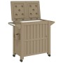Hellbrauner 3-in-1-Servierwagen aus Polypropylen von vidaXL, Küchen- und Speisewagen - Ref: Foro24-364170, Preis: 257,17 €, R...