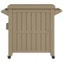 Light brown polypropylene 3-in-1 serving cart by vidaXL, Kitchen and dining carts - Ref: Foro24-364170, Price: 252,14 €, Disc...