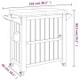 Light brown polypropylene 3-in-1 serving cart by vidaXL, Kitchen and dining carts - Ref: Foro24-364170, Price: 252,14 €, Disc...