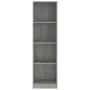 4-stufiges Regal aus grauem Sonoma-Sperrholz, 40 x 24 x 143 cm von vidaXL, Bücherregale und Regale - Ref: Foro24-816066, Prei...
