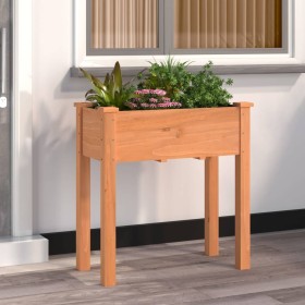 Planter with brown fir wood interior lining 71x37x76 cm by vidaXL, Pots and planters - Ref: Foro24-364231, Price: 63,72 €, Di...