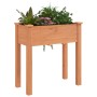 Planter with brown fir wood interior lining 71x37x76 cm by vidaXL, Pots and planters - Ref: Foro24-364231, Price: 60,03 €, Di...
