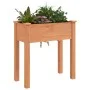 Planter with brown fir wood interior lining 71x37x76 cm by vidaXL, Pots and planters - Ref: Foro24-364231, Price: 62,99 €, Di...