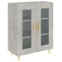 Concrete gray engineered wood sideboard 69.5x34x90 cm by vidaXL, Sideboards - Ref: Foro24-812118, Price: 84,71 €, Discount: %