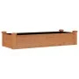 Flowerbed planter lined with solid brown fir wood 120x45x25 cm by vidaXL, Pots and planters - Ref: Foro24-364287, Price: 56,8...