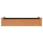 Flowerbed planter lined with solid brown fir wood 120x45x25 cm by vidaXL, Pots and planters - Ref: Foro24-364287, Price: 56,8...