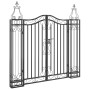 Schwarzes schmiedeeisernes Gartentor 121x8x120 cm von vidaXL, Gartentore - Ref: Foro24-363431, Preis: 122,34 €, Rabatt: %