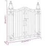 Puerta de jardín de hierro forjado negro 121x8x120 cm de vidaXL, Puertas de jardín - Ref: Foro24-363431, Precio: 121,58 €, De...