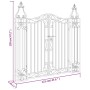 Schwarzes schmiedeeisernes Gartentor 121x8x120 cm von vidaXL, Gartentore - Ref: Foro24-363431, Preis: 122,34 €, Rabatt: %