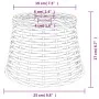 Brown wicker ceiling lamp shade Ø25x17 cm by vidaXL, Lampshades - Ref: Foro24-364374, Price: 22,09 €, Discount: %