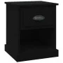 Mesita de noche madera contrachapada negro 39x39x47,5 cm de vidaXL, Mesitas de noche - Ref: Foro24-816130, Precio: 36,36 €, D...