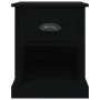 Mesita de noche madera contrachapada negro 39x39x47,5 cm de vidaXL, Mesitas de noche - Ref: Foro24-816130, Precio: 36,36 €, D...