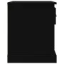 Mesita de noche madera contrachapada negro 39x39x47,5 cm de vidaXL, Mesitas de noche - Ref: Foro24-816130, Precio: 36,36 €, D...