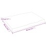 Tablero de mesa madera maciza borde natural 80x60x(2-6) cm de vidaXL, Tableros para mesas - Ref: Foro24-363880, Precio: 67,76...