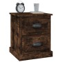 Nachttisch aus geräuchertem Eichensperrholz, 39 x 39 x 47,5 cm von vidaXL, Nachttische - Ref: Foro24-816154, Preis: 43,83 €, ...