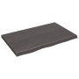 Dark brown treated oak wood wall shelf 80x50x(2-4) cm by vidaXL, Shelves and shelves - Ref: Foro24-363789, Price: 43,74 €, Di...