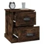 Mesita de noche madera contrachapada roble ahumado 39x39x47,5cm de vidaXL, Mesitas de noche - Ref: Foro24-816154, Precio: 43,...