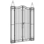Black wrought iron garden gate 121x8x180 cm by vidaXL, garden gates - Ref: Foro24-363433, Price: 199,35 €, Discount: %