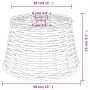 Weißer Lampenschirm aus Korbgeflecht, Ø38x23 cm von vidaXL, Lampenschirme - Ref: Foro24-364384, Preis: 37,99 €, Rabatt: %