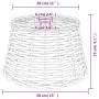 White wicker lamp shade Ø38x23 cm by vidaXL, Lampshades - Ref: Foro24-364384, Price: 37,30 €, Discount: %