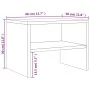Nachttisch aus geräuchertem Eichensperrholz, 40 x 30 x 30 cm von vidaXL, Nachttische - Ref: Foro24-815238, Preis: 33,26 €, Ra...