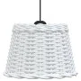 Weißer Deckenlampenschirm aus Korbgeflecht, Ø30x20 cm von vidaXL, Lampenschirme - Ref: Foro24-364367, Preis: 26,75 €, Rabatt: %