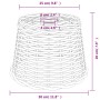 Weißer Deckenlampenschirm aus Korbgeflecht, Ø30x20 cm von vidaXL, Lampenschirme - Ref: Foro24-364367, Preis: 27,18 €, Rabatt: %