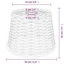 White wicker ceiling lamp shade Ø30x20 cm by vidaXL, Lampshades - Ref: Foro24-364367, Price: 26,75 €, Discount: %