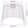 Weißer Deckenlampenschirm aus Korbgeflecht, Ø30x20 cm von vidaXL, Lampenschirme - Ref: Foro24-364367, Preis: 27,18 €, Rabatt: %