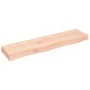 Estante de pared madera maciza de roble sin tratar 80x20x6 cm de vidaXL, Estantes y estanterías - Ref: Foro24-363541, Precio:...