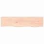 Wandregal aus unbehandeltem massivem Eichenholz, 80 x 20 x 6 cm von vidaXL, Regale und Regale - Ref: Foro24-363541, Preis: 45...