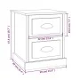Nachttische, 2 Stück, weißes Sperrholz, 39 x 39 x 47,5 cm von vidaXL, Nachttische - Ref: Foro24-816145, Preis: 80,59 €, Rabat...
