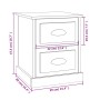 Nachttische, 2 Stück, weißes Sperrholz, 39 x 39 x 47,5 cm von vidaXL, Nachttische - Ref: Foro24-816145, Preis: 81,58 €, Rabat...
