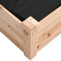 Blumenbeet-Pflanzgefäß mit Verkleidung aus massivem Tannenholz 120x60x25 cm von vidaXL, Töpfe und Pflanzgefäße - Ref: Foro24-...