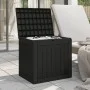 Black polypropylene garden storage box 55.5x43x53 cm by vidaXL, Outdoor storage boxes - Ref: Foro24-364164, Price: 86,04 €, D...