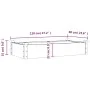 Raised planter box with solid fir wood lining 120x60x25 cm by vidaXL, Pots and planters - Ref: Foro24-364289, Price: 64,60 €,...