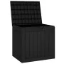 Black polypropylene garden storage box 55.5x43x53 cm by vidaXL, Outdoor storage boxes - Ref: Foro24-364164, Price: 86,04 €, D...