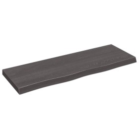 Wandregal behandeltes Eichenholz dunkelbraun 80x30x(2-4) cm von vidaXL, Regale und Regale - Ref: Foro24-363783, Preis: 30,07 ...