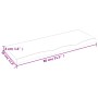 Wandregal behandeltes Eichenholz dunkelbraun 80x30x(2-4) cm von vidaXL, Regale und Regale - Ref: Foro24-363783, Preis: 30,07 ...