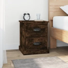 Nachttisch, 2 Stück, Raucheichensperrholz, 39 x 39 x 47,5 cm von vidaXL, Nachttische - Ref: Foro24-816155, Preis: 67,94 €, Ra...