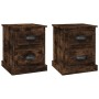 Nachttisch, 2 Stück, Raucheichensperrholz, 39 x 39 x 47,5 cm von vidaXL, Nachttische - Ref: Foro24-816155, Preis: 68,66 €, Ra...