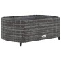 Set de sofás de jardín y cojines 8 piezas ratán sintético gris