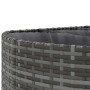 Set de sofás de jardín y cojines 8 piezas ratán sintético gris