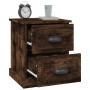 Nachttisch, 2 Stück, Raucheichensperrholz, 39 x 39 x 47,5 cm von vidaXL, Nachttische - Ref: Foro24-816155, Preis: 68,66 €, Ra...