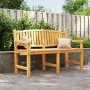 Banco de jardín madera maciza de teca 149,5x60x90 cm de vidaXL, Bancos de jardín - Ref: Foro24-364409, Precio: 257,66 €, Desc...